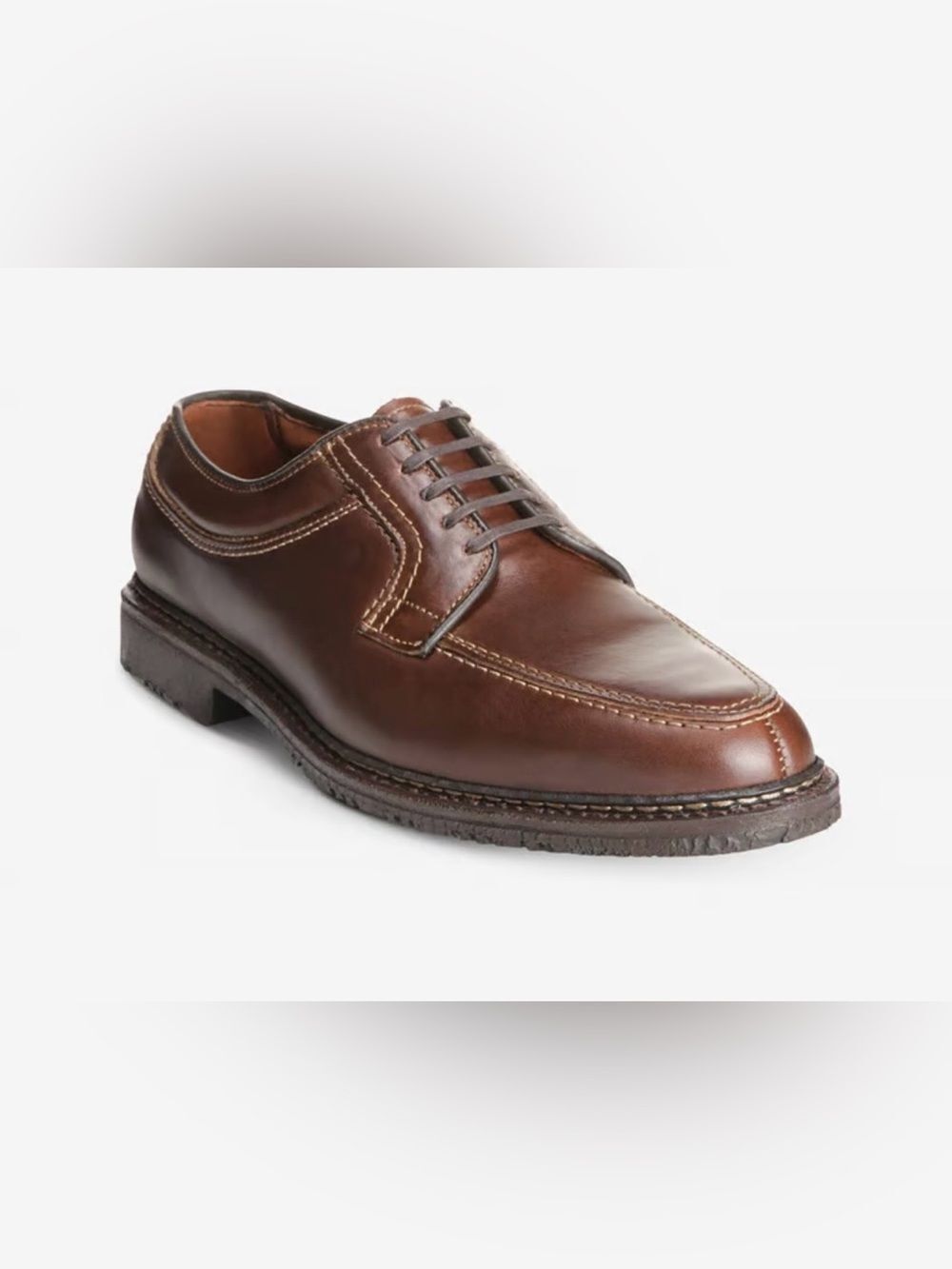 ALLEN EDMONDS 12 Brown Leather Wilbert Comfort Derby Shoes